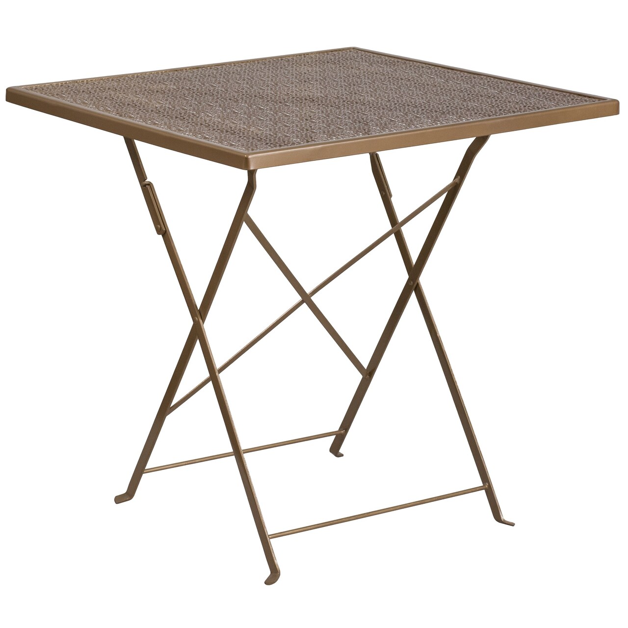 Flash Furniture 28&#x22; Brown Square Outdoor Furniture Patio Folding Table